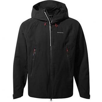 Craghoppers Chaquetas Trelawney para hombre, Hombre, Chaquetas Impermeable Shell, CMW772 80050, negro, S