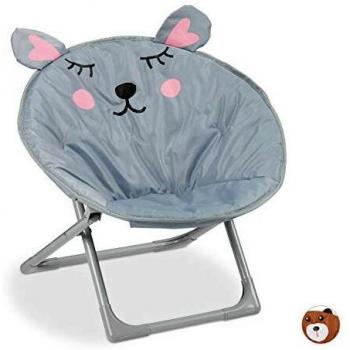 Silla Plegable Infantil Ratón para Interior y Exterior - 51,5 x 51 x 48 cm - Unisex