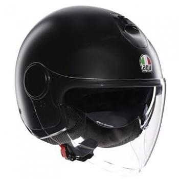 AGV Eteres Mono Casco Jet - Negro (XL), Casco abierto AGV 2118468001004010, AGV - ETERES E2206, Casco Moto Jet, Unisex, Matt Black, XL