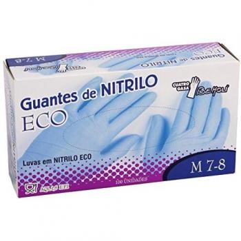 Guantes de nitrilo blue safe, talla M 7-8