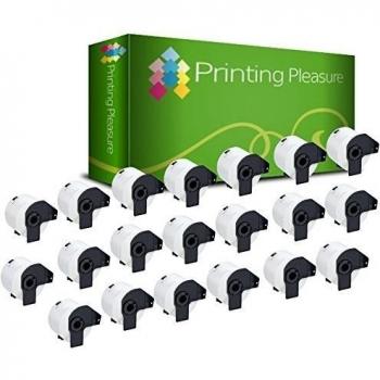 Printing Pleasure DK-11209 29mm x 62mm Standard Address Labels for Brother P-Touch QL-500/QL-550/QL-560/QL-570/QL-700/QL-710W/QL-720NW/QL-1050/QL-1060N Label Printers - White