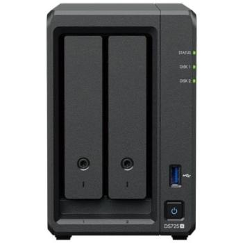 NAS Synology DiskStation DS725+ 2 Bahías 8GB DDR4 2.5GbE AMD Ryzen Expansible NVMe SSD