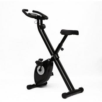 Silvano Bicicleta Estática Plegable con Pantalla LCD y 8 Niveles de Resistencia