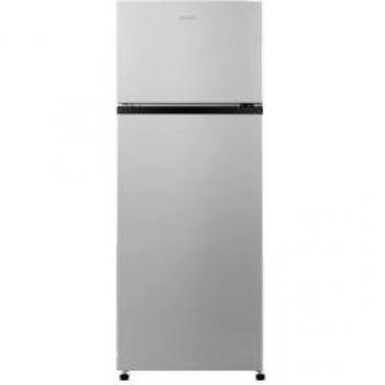 INFINITON FG-224X - Frigorífico 2 puertas, Inox antihuellas, 206 Litros, Cíclico, Tecnología Defrost, 5 Bandejas de cristal, 3 Balcones, Luz LED interior, Clase F