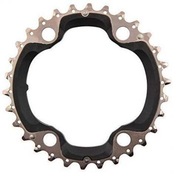 SHIMANO 30D M8000 XT Triple.11V Plato, Adultos Unisex, Negro, Talla Única