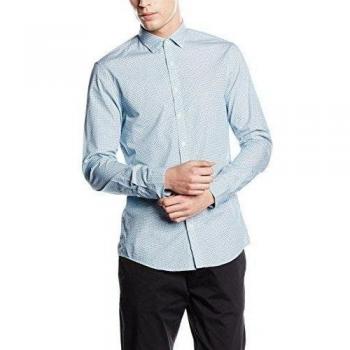 Calvin Klein Bari W SLIM FIT FTC-Camisa formal Hombre    Blau