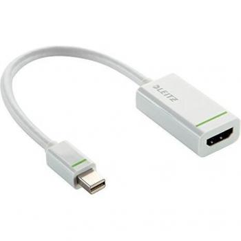 Leitz Adaptador de puerto Mini Display a HDMI, 15 cm, Blanco, Complete, 63100001
