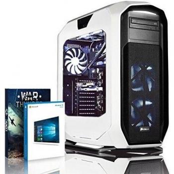 VIBOX Rapture S560-447 - 3,3GHz Intel Quad Core CPU, GTX 1060 GPU, Extremo, Ordenador de sobremesa Gaming con enfriador por agua con unidad central, Windows 10