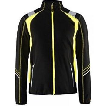 Blaklader Reflective Black/Fluorescent Yellow Microfleece Jacket Size S