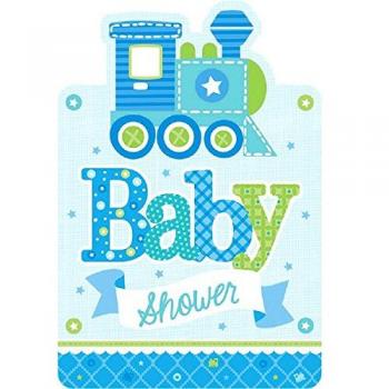 Amscan – 491461 Welcome Baby Boy invitaciones