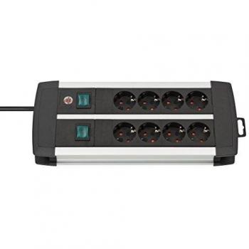 Regleta Brennenstuhl 1391000908 Premium-Alu-Line Technics con interruptores (8 tomas)