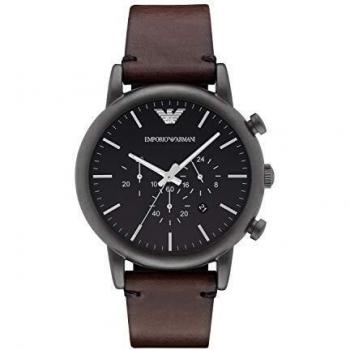 Emporio Armani Reloj Analógico para Hombre de Cuarzo con Correa en Piel AR1919