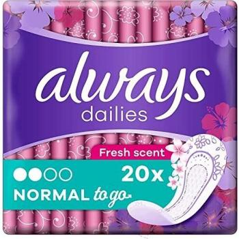 Salvaslips Diarios Always Normal To Go Fresh, 20 unidades