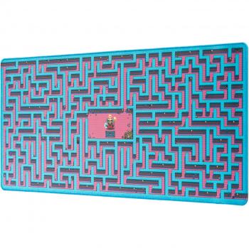 Alfombrilla de escritorio XXL Gameration Maze - Protector textil impermeable alta densidad con bordes reforzados y base antideslizante