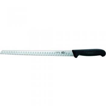 Cuchillo de Salmón Victorinox Fibrox 30 cm, hoja de acero inoxidable, mango antideslizante, diseño ergonómico y fácil limpieza