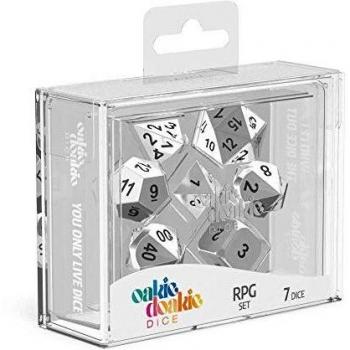 Oakie Doakie Dice RPG Dice Dados, Unisex, Mercurio