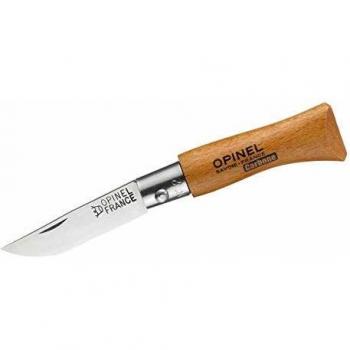 Cuchillo de bolsillo Opinel N° 12, acero carbono y mango de madera