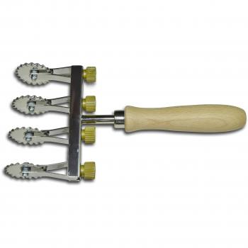 ELETTRO CENTER Talla Pasta Ajustable 4 Cuchillas Inoxidable Dentada Cod. 990170