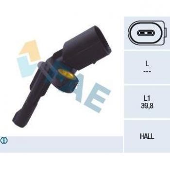 Sensor ABS FAE 78101 - Sensor de velocidad de rueda, compatible con vehículos, alta precisión, fácil instalación, durabilidad garantizada