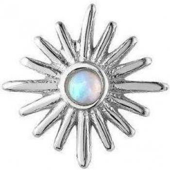 Piercing Soleil de Plata Bañado en Rodio