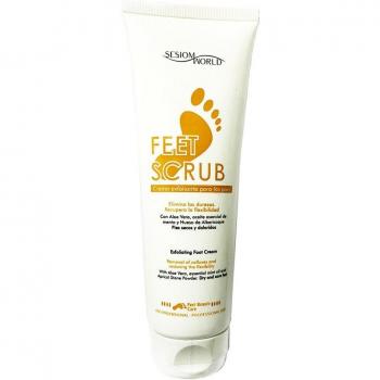 Crema exfoliante para pies FeetScrub con hueso de albaricoque 250ml