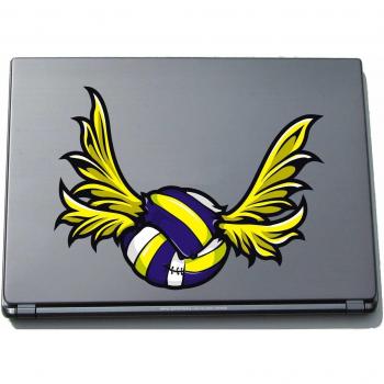 pinkelephant Indigos UG sport056-150 - Pegatina para Ordenador portátil, diseño Volleyball with Wings, 150 x 200 mm