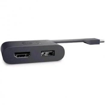 Adaptador Docking Dell DA20 USB-C a HDMI 2.0 + USB-A 3.0 Negro