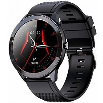 SMARTWATCH LEOTEC 1,28 Multisport Wave Negro Pantalla Redon