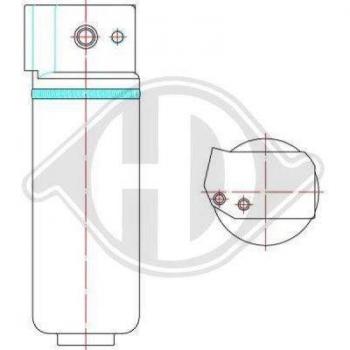 Filtro deshidratante aire acondicionado DIEDERICHS DCT1198