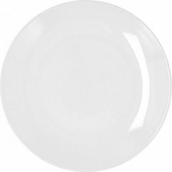 Plato Llano Bidasoa Glacial Coupe Cerámica Blanco 21 cm Pack 6x