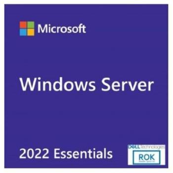Dell Windows Server 2022 Essentials ROK (Reseller Option Kit) para Servidores Dell PowerEdge, 1 Licencia(s), Hasta 10 Núcleos