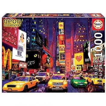 Educa Neon Puzzle 1000 Pieces - Times Square, New York