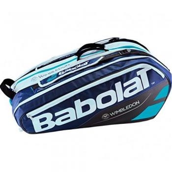Babolat Rh X 12 Pure Wimbledon Fundas para Raquetas de Tenis, Unisex Adulto, Azul / Blanco, Talla Única