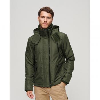 Superdry Hombre Chaqueta Cortavientos Mountain SD Windcheater Ligera Resistente a la Lluvia con Bolsillos Estilo Militar