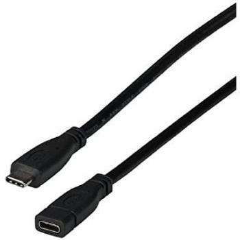 Cable USB C 1 m 10 Gbps 3A USB 3.2 Gen 2 Tipo C Negro