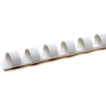 Pavo 8001934 - Caja de 100 canutillos de plástico, blanco, 16 mm