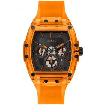 Reloj de Hombre Guess Phoenix GW0203G10 de Silicona con Correa Transparente y Multifuncional