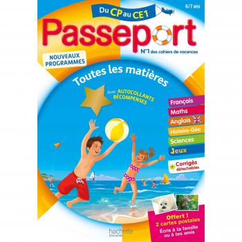 Passeport Cahier de Vacances 2019 - Toutes les matières du CP au CE1 - 6/7 ans