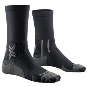 Calcetines de running X-SOCKS RUN PERFORM CREW Negro/Carbón