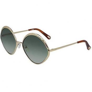 Chloe CE168S(733)-6017 Sun Ochiallis, Frame size: 60 mm, Bridge size: 17 mm, Gold/Green