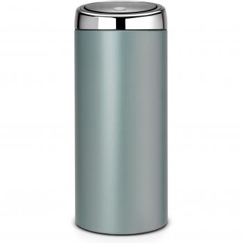 Brabantia Touch Bin - Cubo de basura con tapa, de 30 l, color menta metalizado