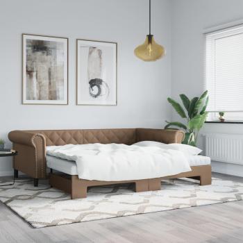 Sofá Cama Nido Cappuccino 90x200 cm en Similpelle