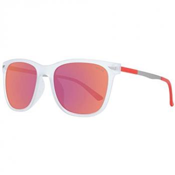Police Men's Transparent Rectangle Sunglasses SPL537B CRGZ 56