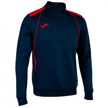 Sudadera Joma Championship VII Hombre Marino Rojo con media cremallera