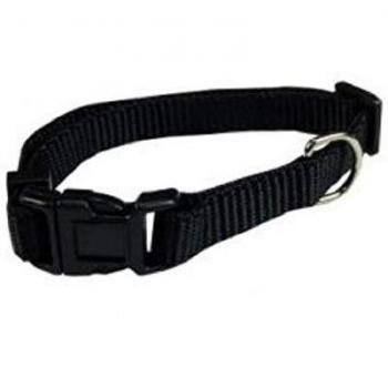 Papillon Collar Ajustable Nylon para Perros 10mm X 20-30cm - Negro