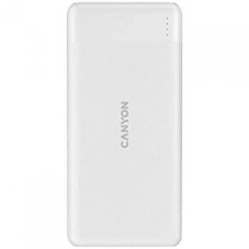 Canyon Powerbank PB-109 Batería Externa 10000 mAh PD/QC 20W Blanco