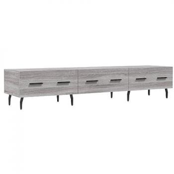 Soporte para TV Sonoma gris 150x36x30 cm madera multicapa