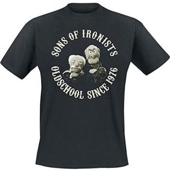 The Muppets Sons of Ironists Hombre Camiseta Negro M, 100% algodón, Regular
