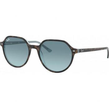Ray-Ban Thalia RB2195 13163M Havana On Light Blue/Blue Gradient Grey Square Sunglasses