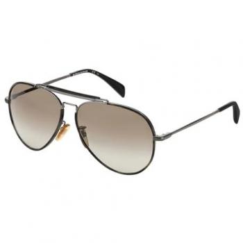 Gafas de sol David Beckham 7003S para hombre, aviador, acetato y metal, color negro